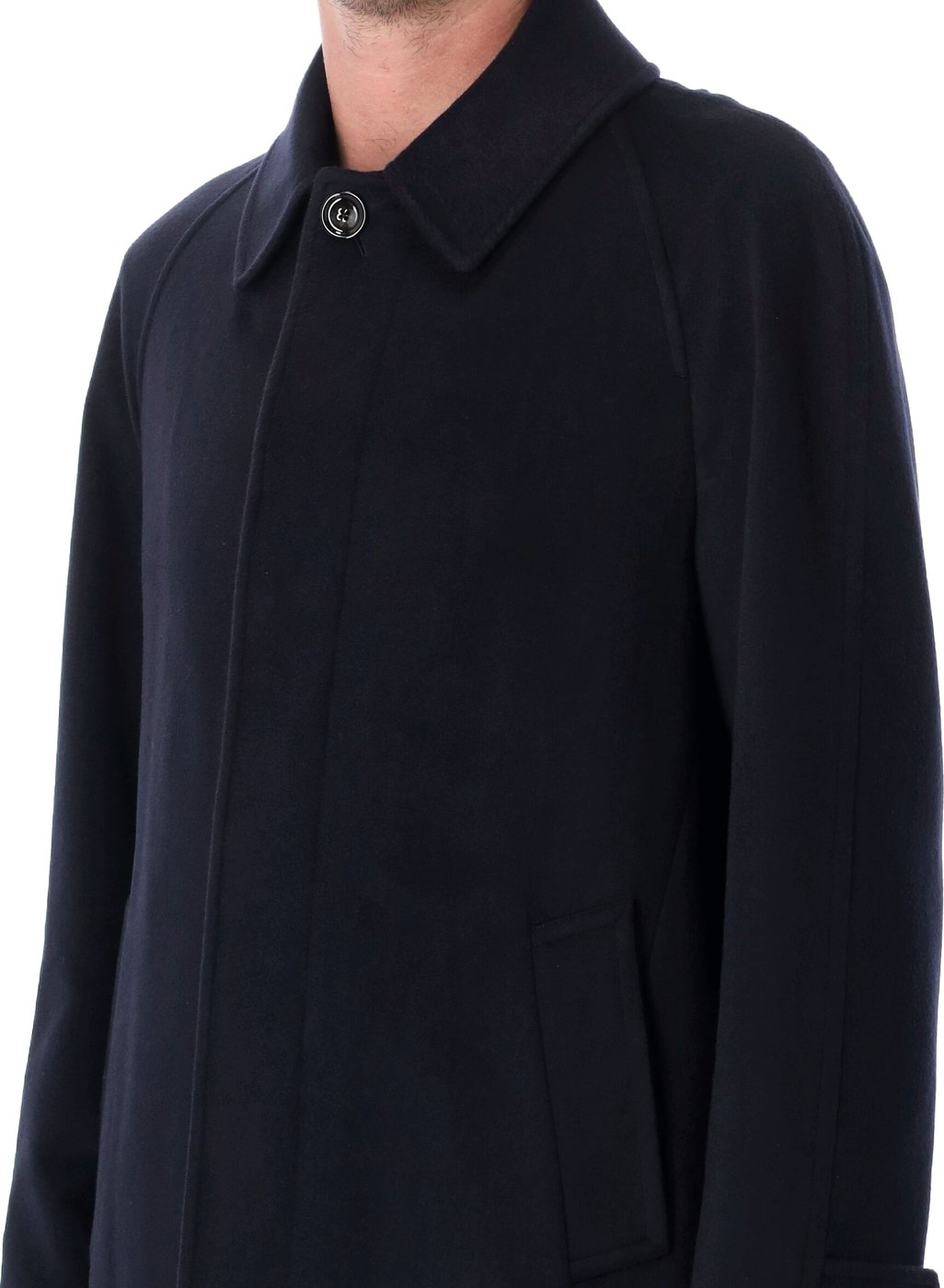Mono Breast Coat Caschmere Dk Navy