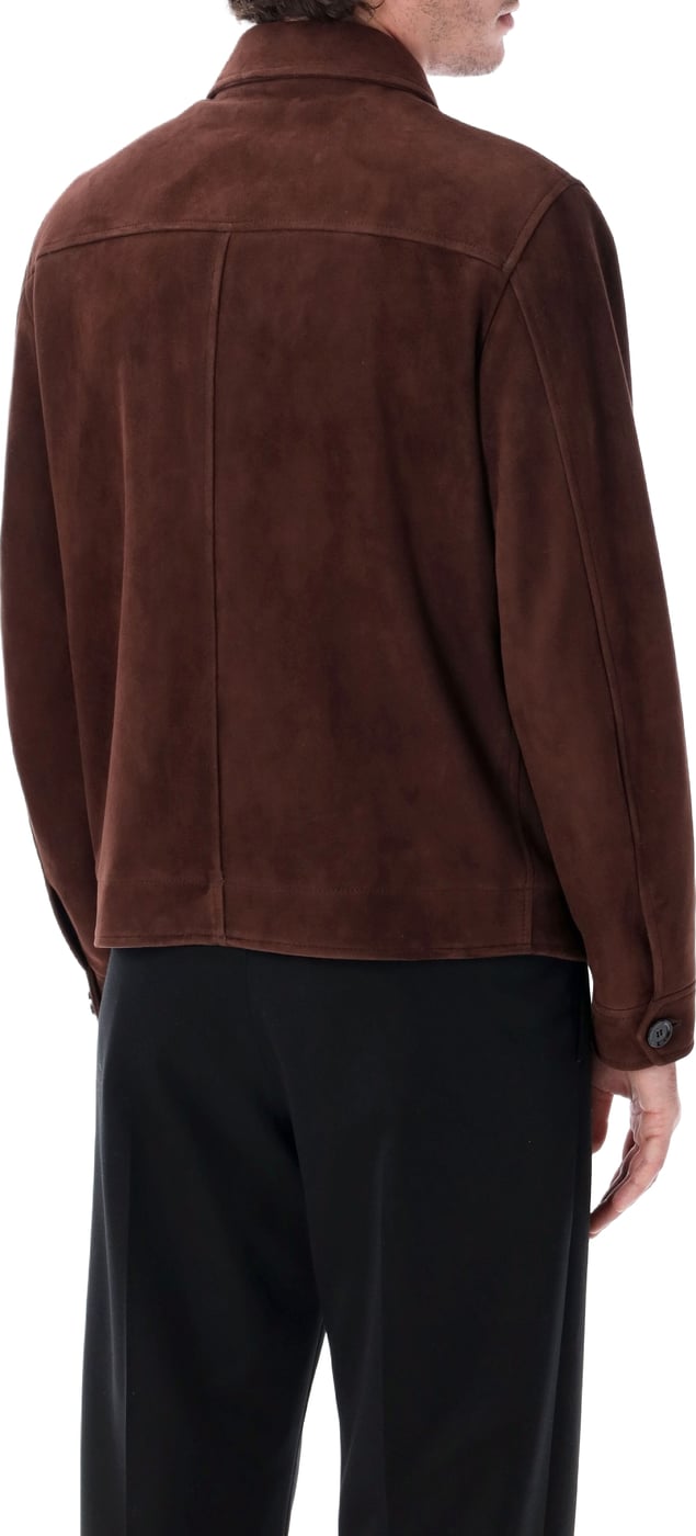 Suede Jkt Marrone