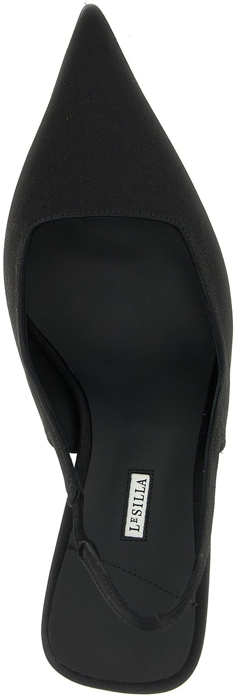 LE SILLA Black Viscose High Heel Pumps