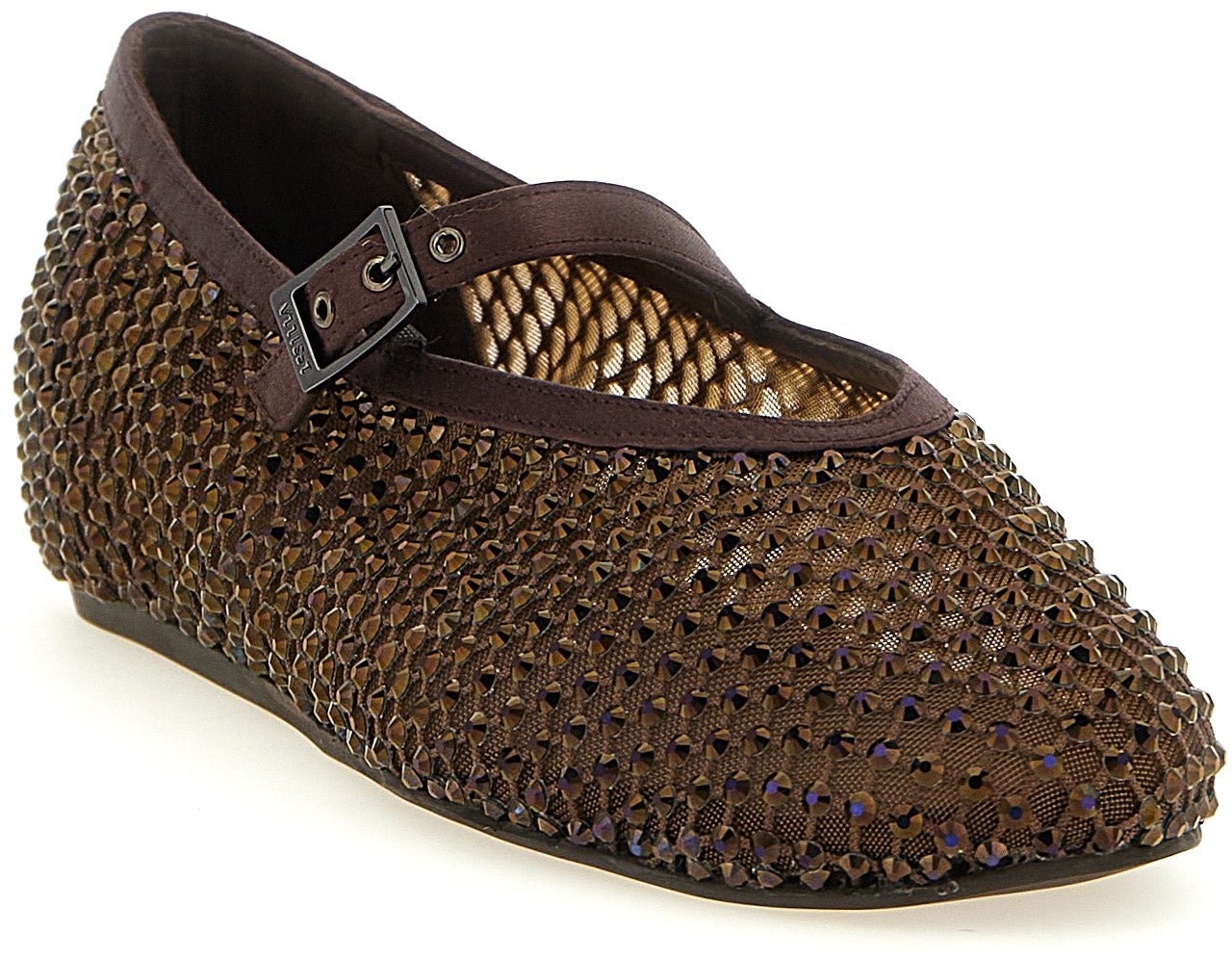 LE SILLA Brown Polyamide Ballet Flats
