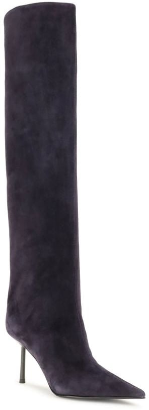 LE SILLA Blue Calf Leather Bos Taurus Over The Knee
