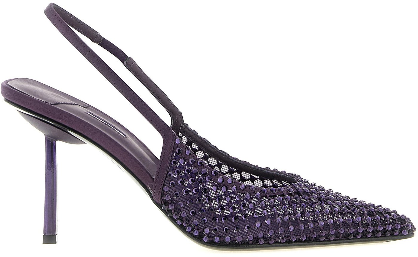LE SILLA Purple Polyester High Heel Pumps
