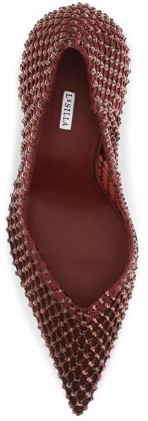 LE SILLA Red Crystals High Heel Pumps