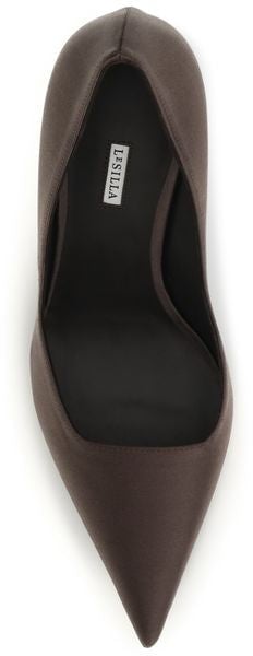 LE SILLA Brown Calf Leather Bos Taurus High Heel Pumps