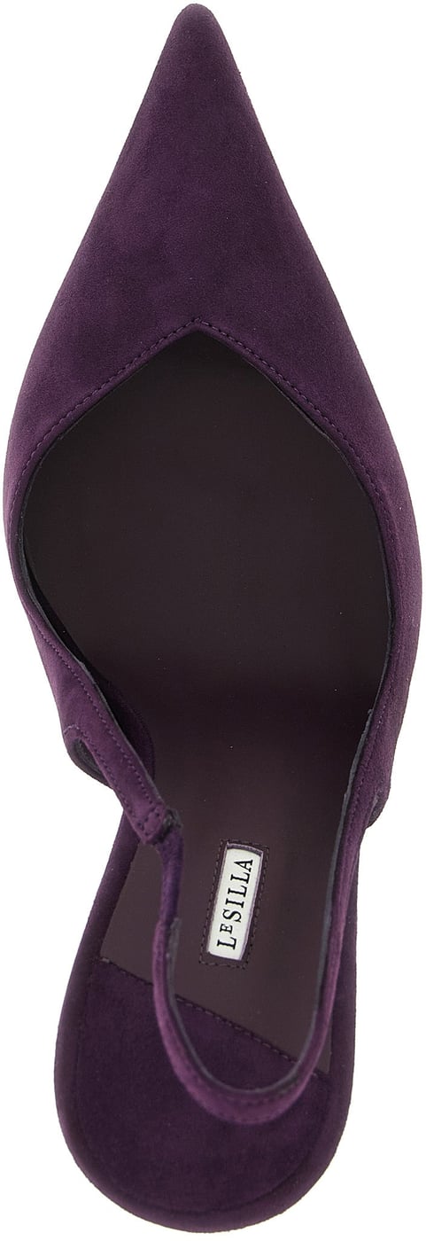 LE SILLA Purple Lambskin High Heel Pumps
