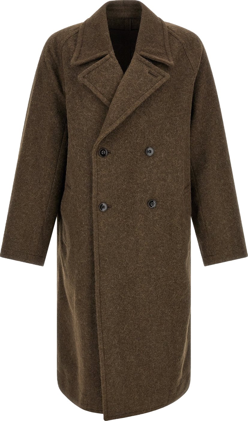 Lemaire Brown Wool Coat
