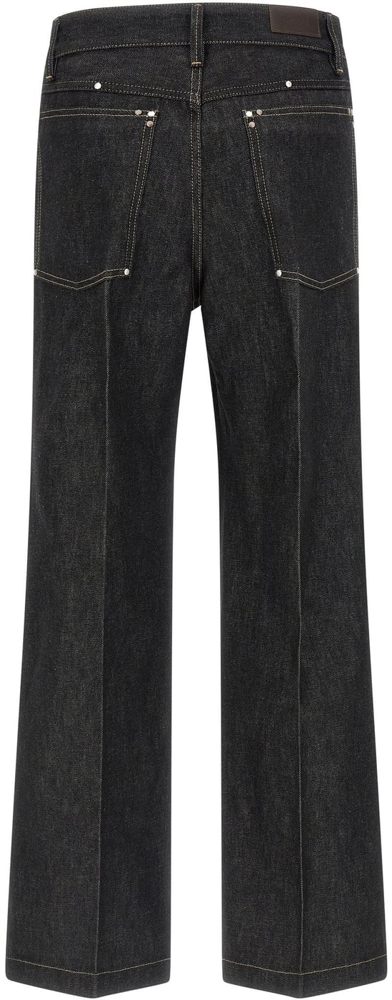 Lemaire Black Cotton Jeans Denim