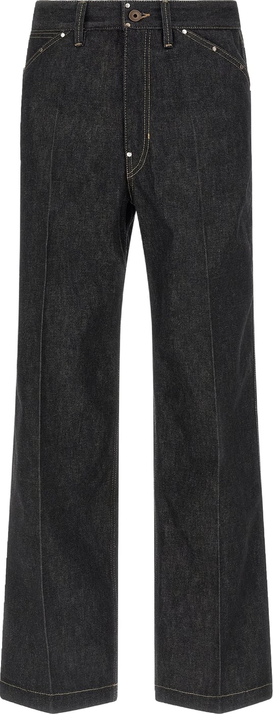 Lemaire Black Cotton Jeans Denim
