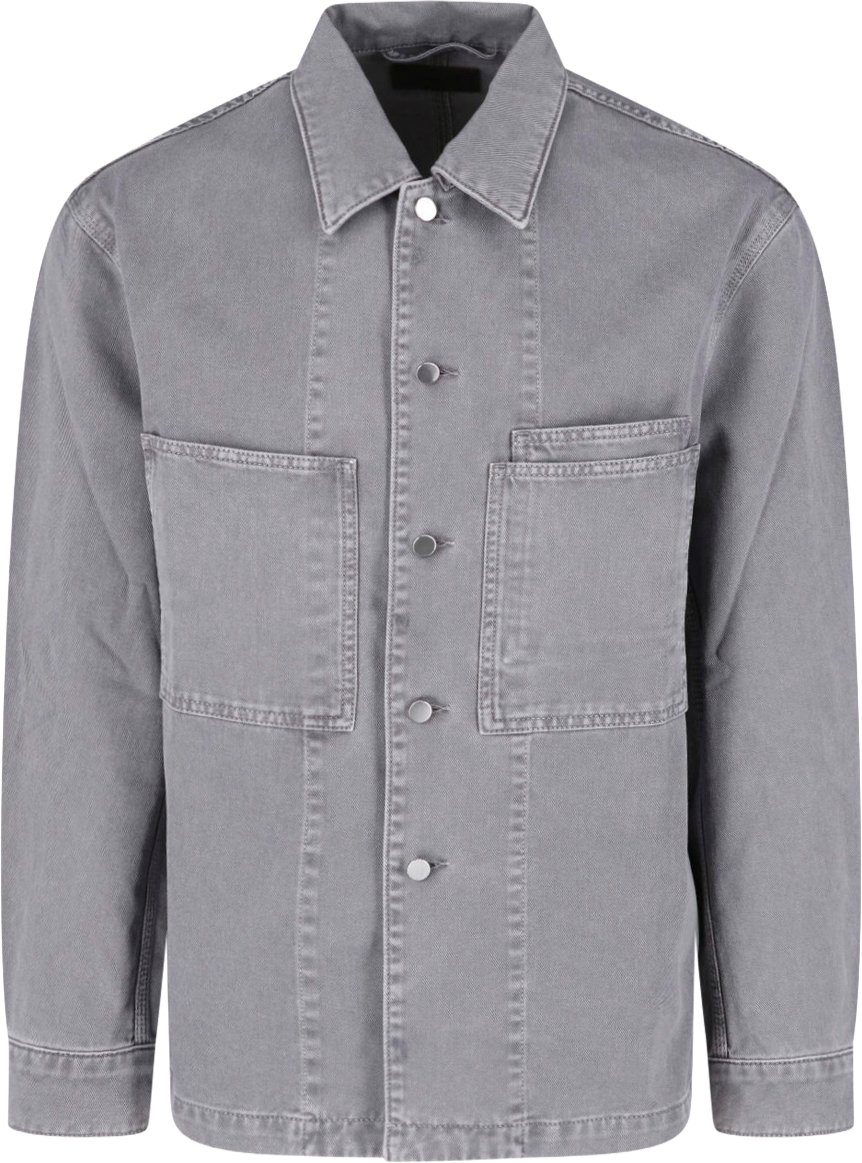 Boxy Relaxed Fit Shirt with Structured Collar