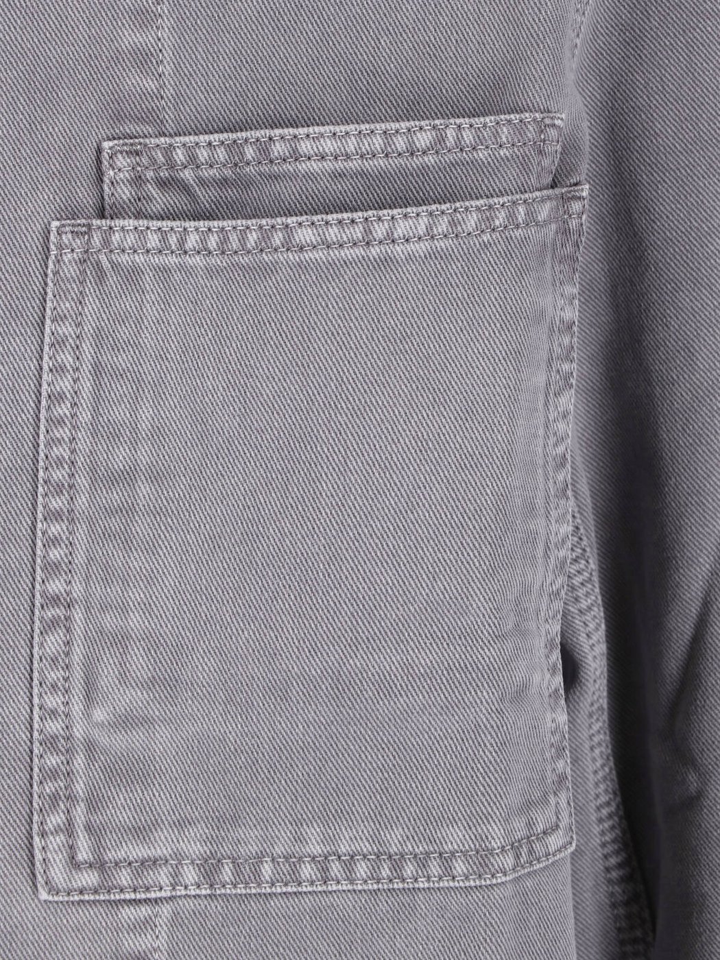 Boxy Relaxed Fit Shirt with Structured Collar