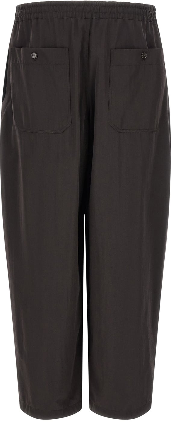 Lemaire Brown Wool Joggers (Workout Pants)