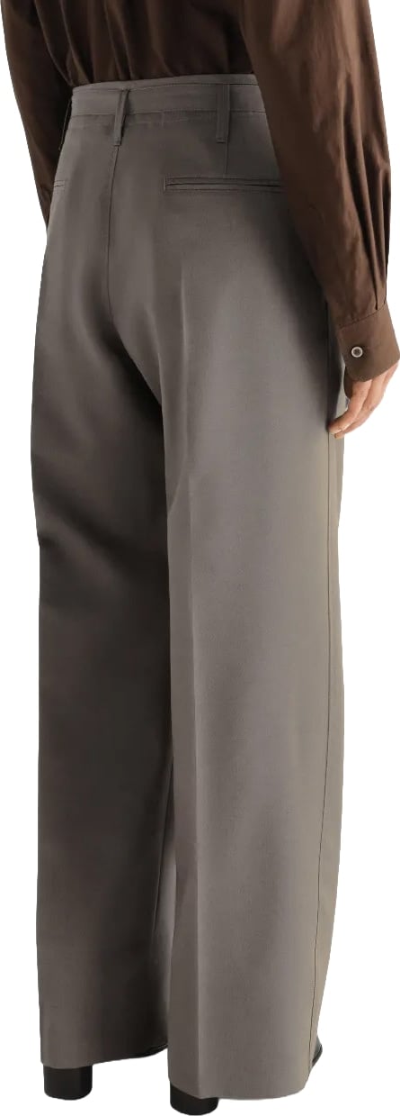 Large Pleated Pants Tonic Grey