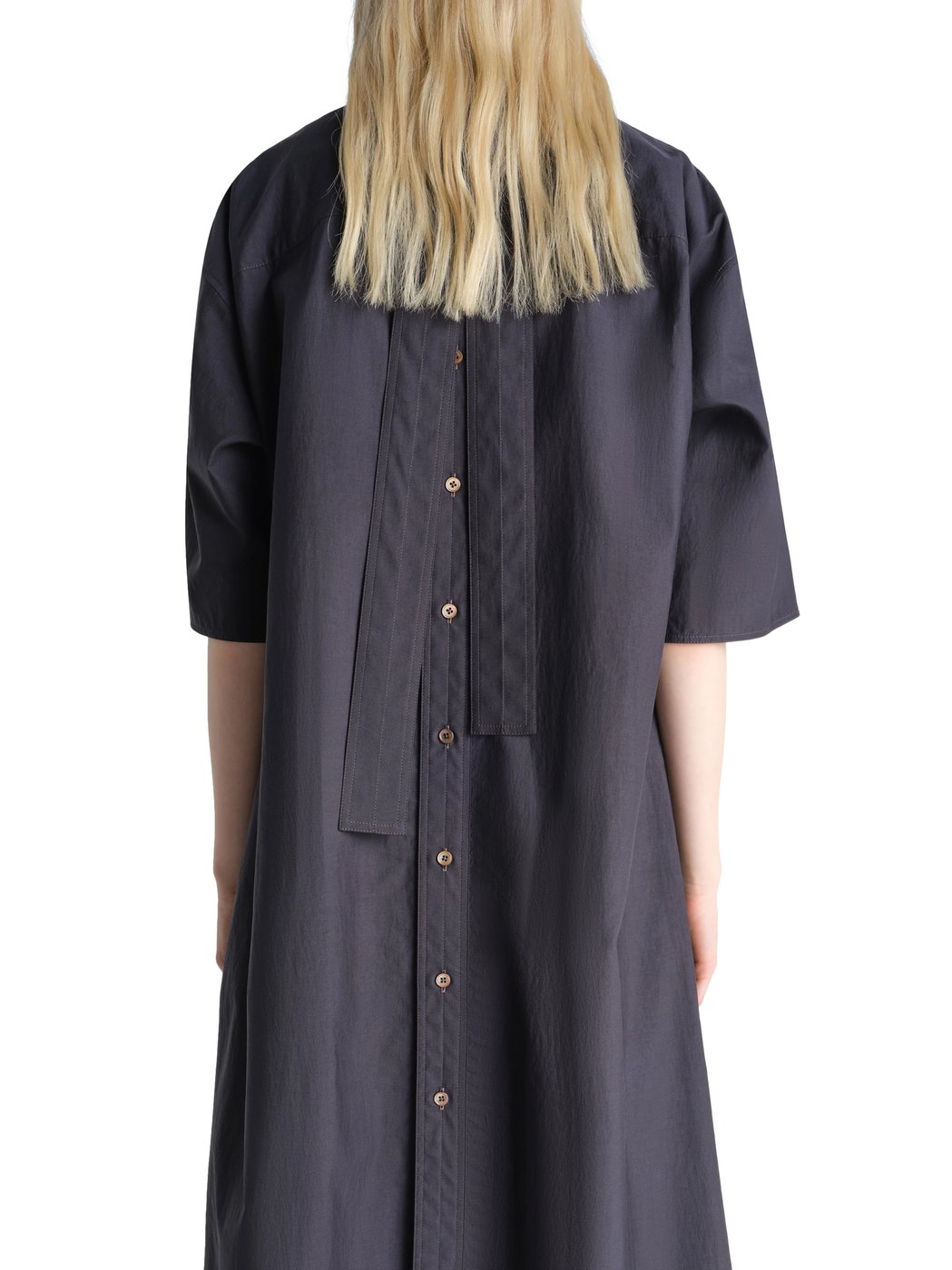 Reversible Tube Dress with High Neck