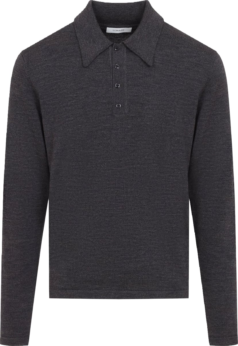 Lemaire L/S Knitted Polo Sweater