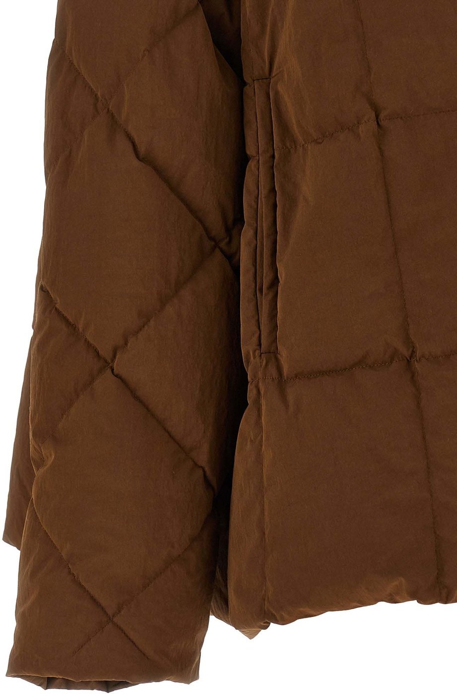 IENKI IENKI Brown Polyester Full-Length Jacket