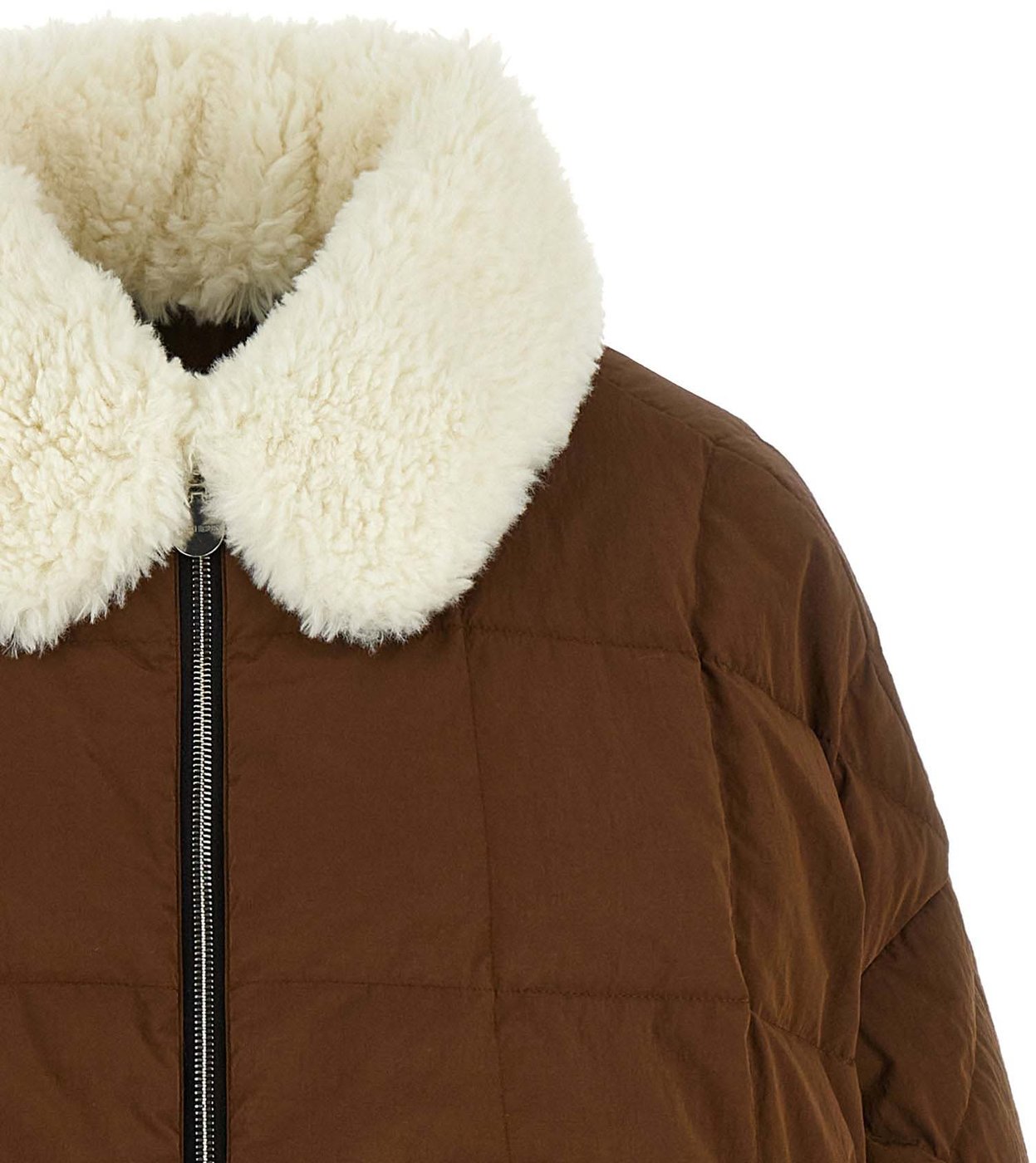 IENKI IENKI Brown Polyester Full-Length Jacket