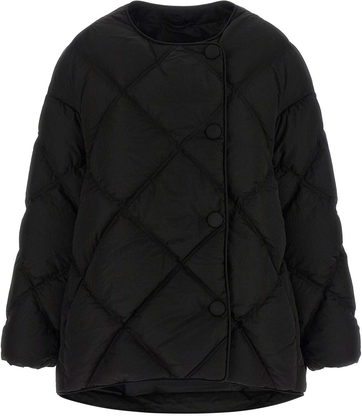 IENKI IENKI Black Nylon Full-Length Jacket