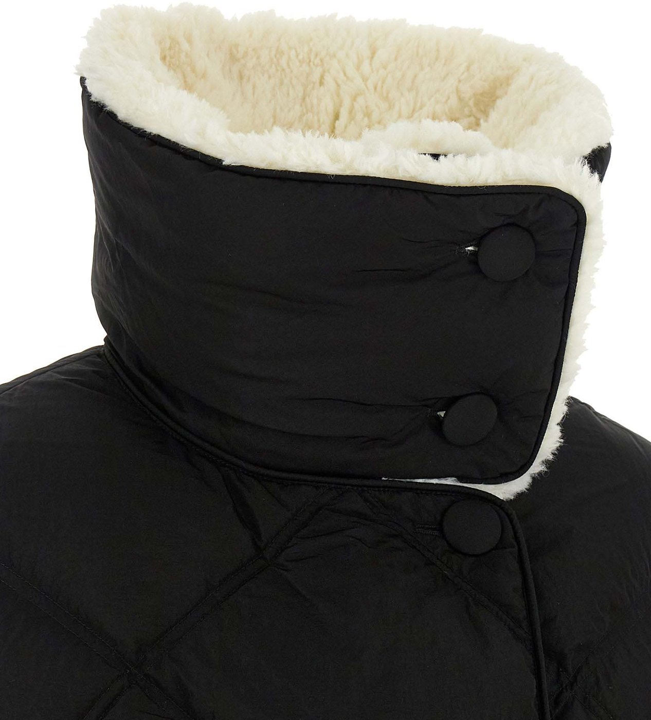 IENKI IENKI Black Nylon Full-Length Jacket