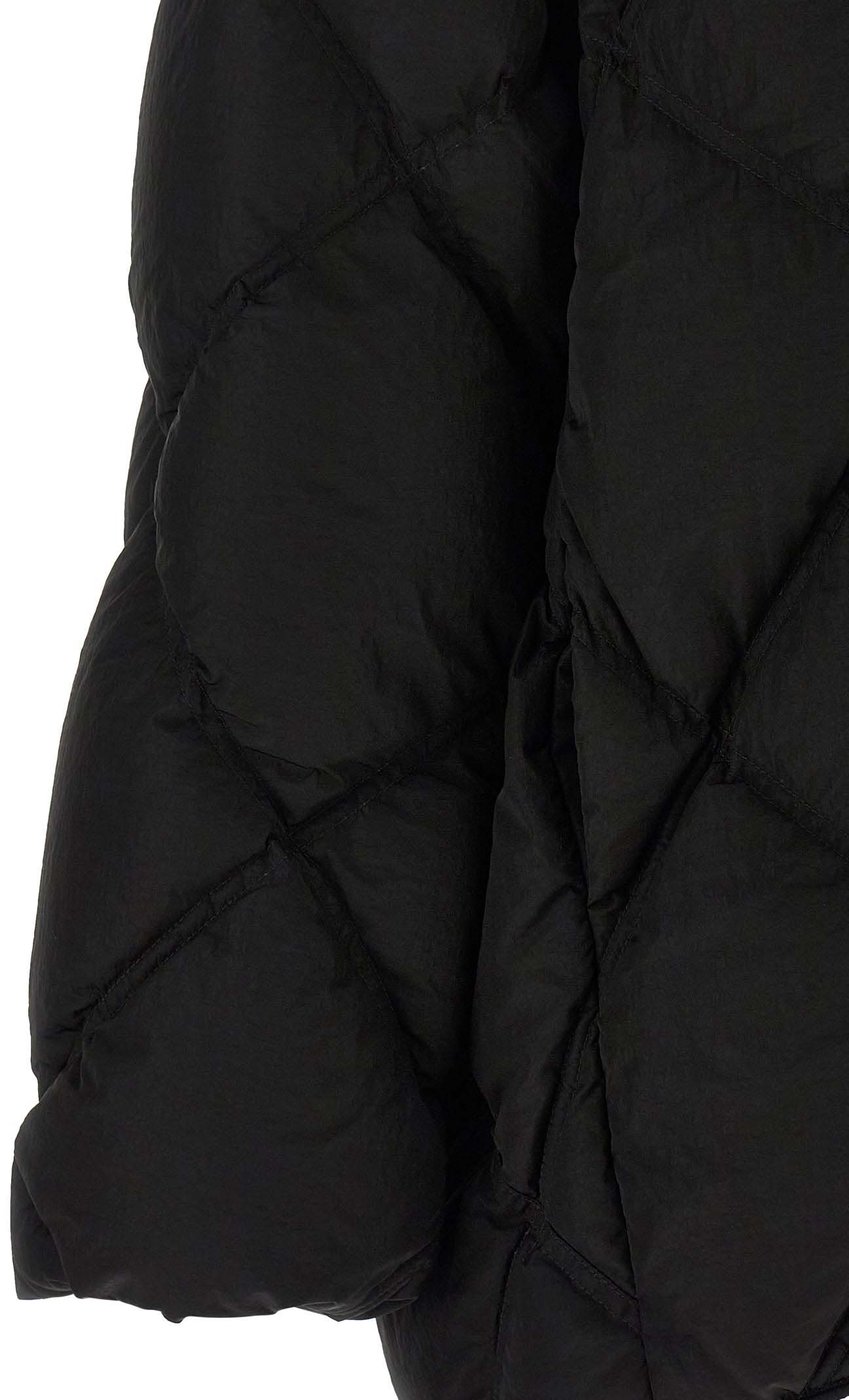 IENKI IENKI Black Nylon Full-Length Jacket