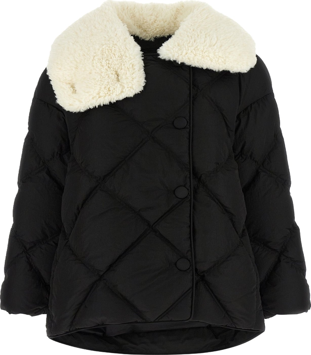 IENKI IENKI Black Nylon Full-Length Jacket