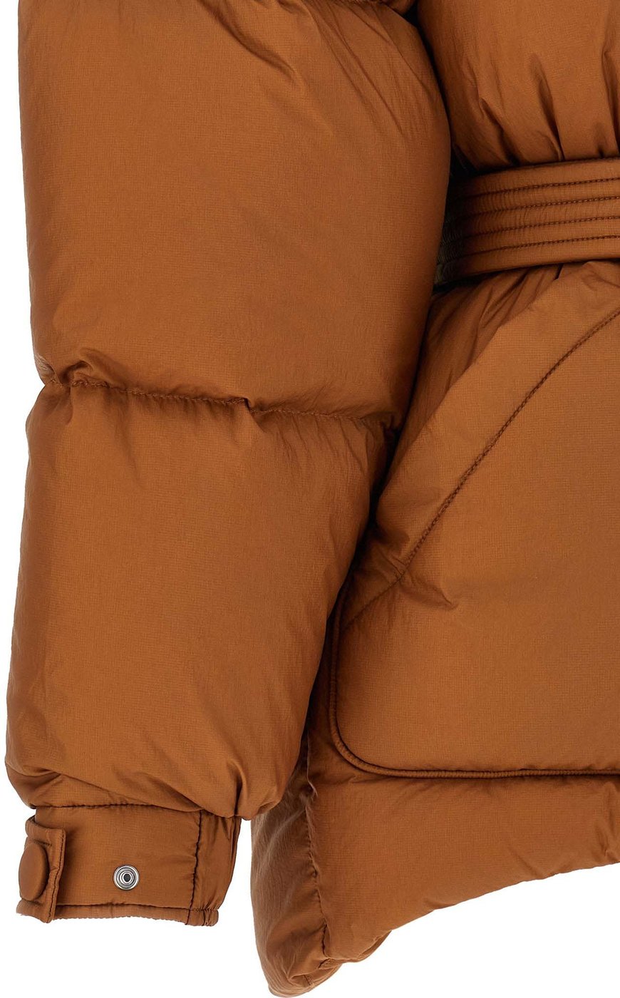 IENKI IENKI Brown Nylon Full-Length Jacket