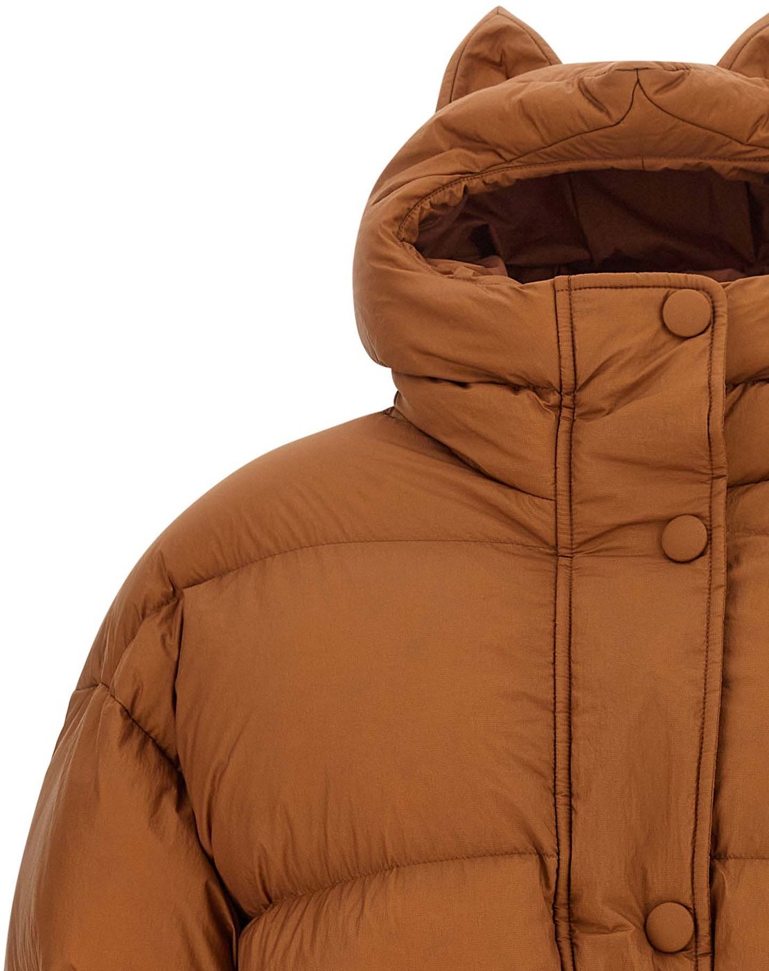 IENKI IENKI Brown Nylon Full-Length Jacket