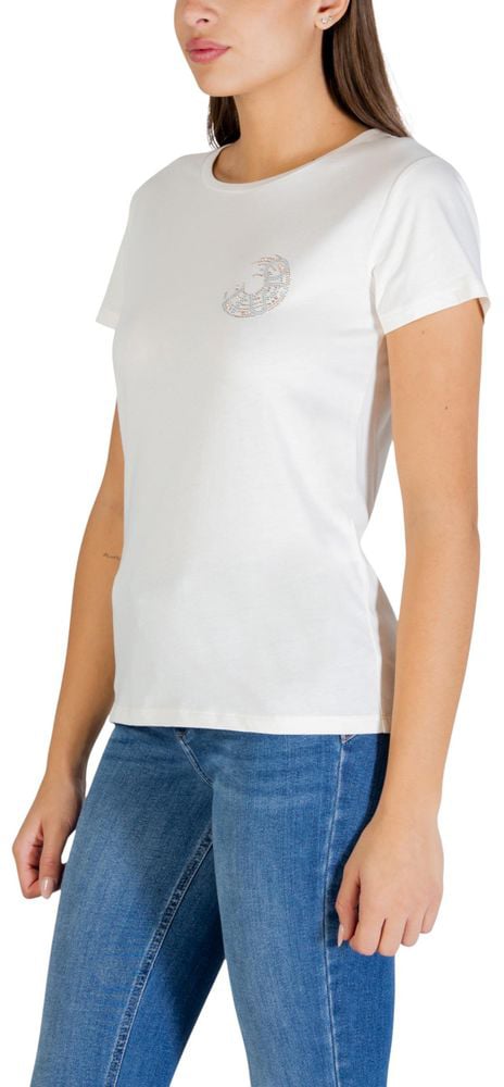 Liu Jo Cream Cotton T-Shirt