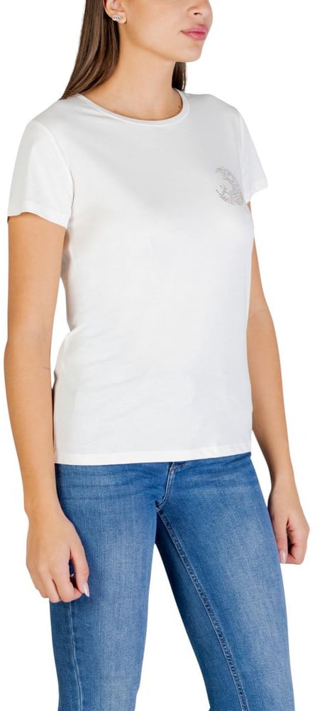 Liu Jo Cream Cotton T-Shirt