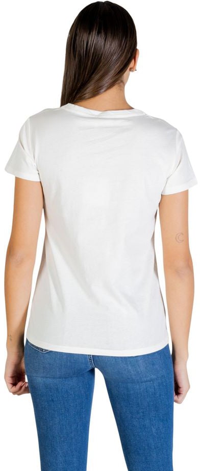 Liu Jo Cream Cotton T-Shirt