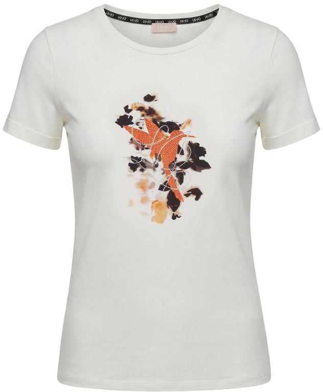Liu Jo Beige Cotton T-Shirt