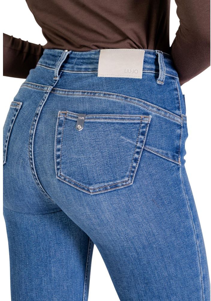 Liu Jo Blue Cotton Skinny Jeans