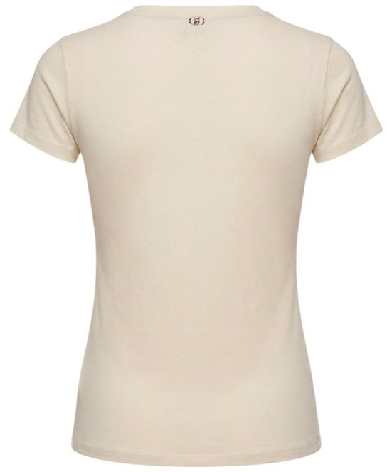 Liu Jo Beige Cotton T-Shirt