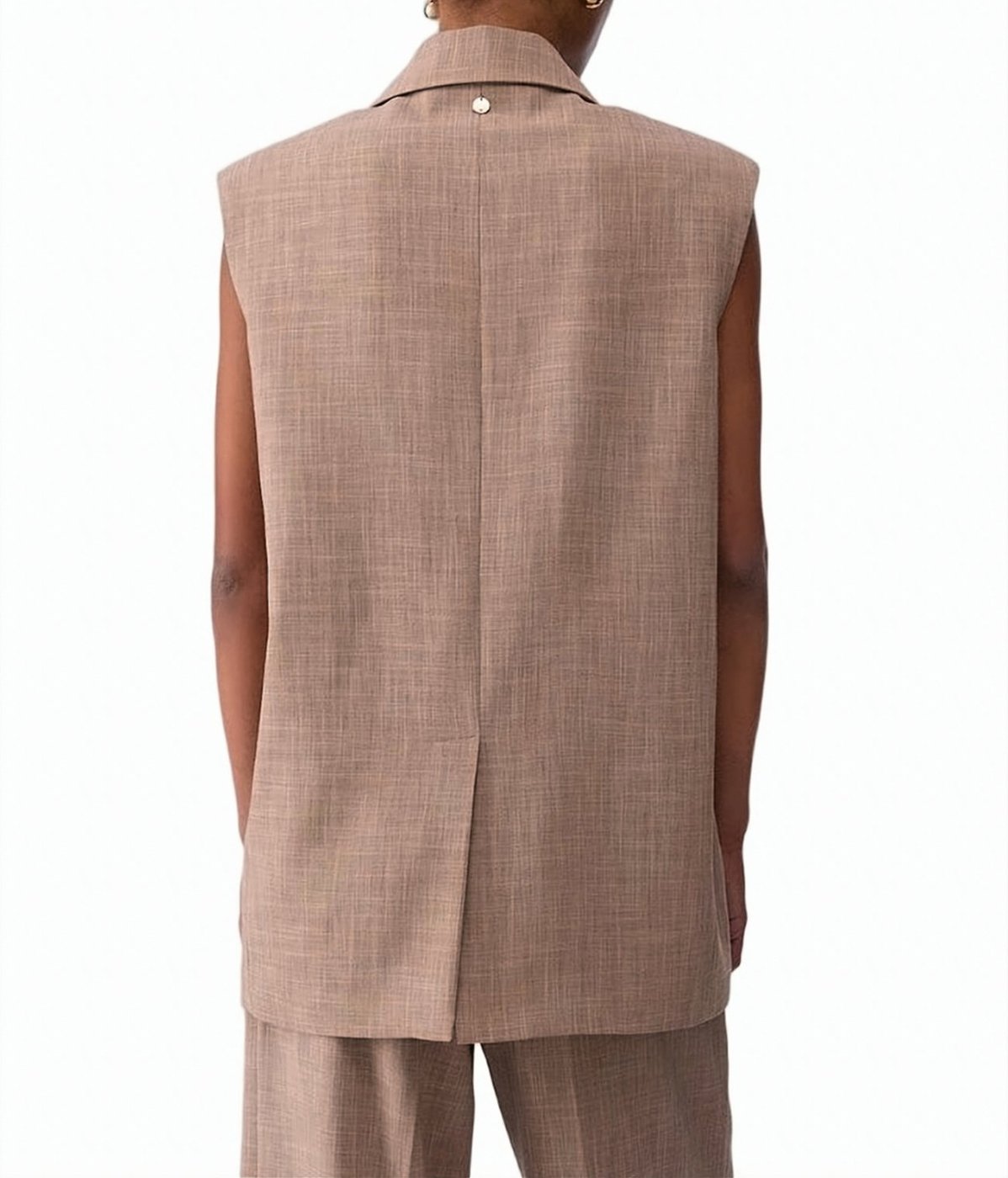 Viscose Blend Longline Vest