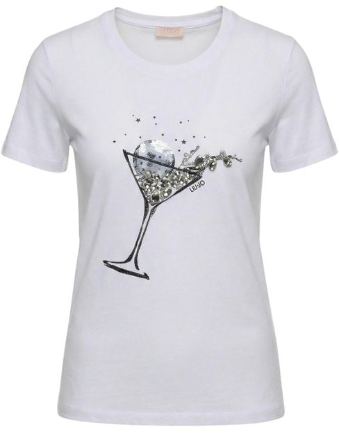 Liu Jo White Cotton T-Shirt