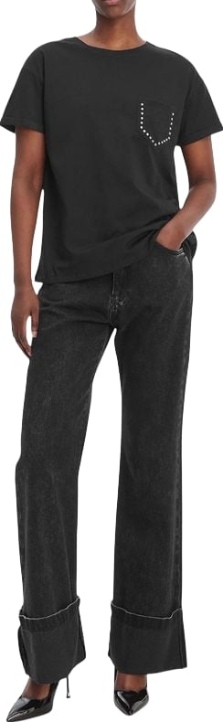 Liu Jo Bicolor Cotton T-Shirt