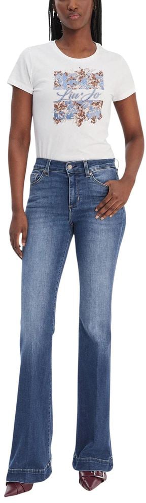 Liu Jo White Cotton T-Shirt