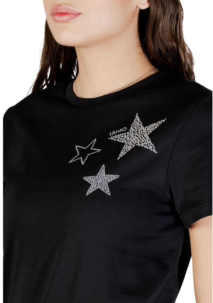 Liu Jo Black Cotton T-Shirt