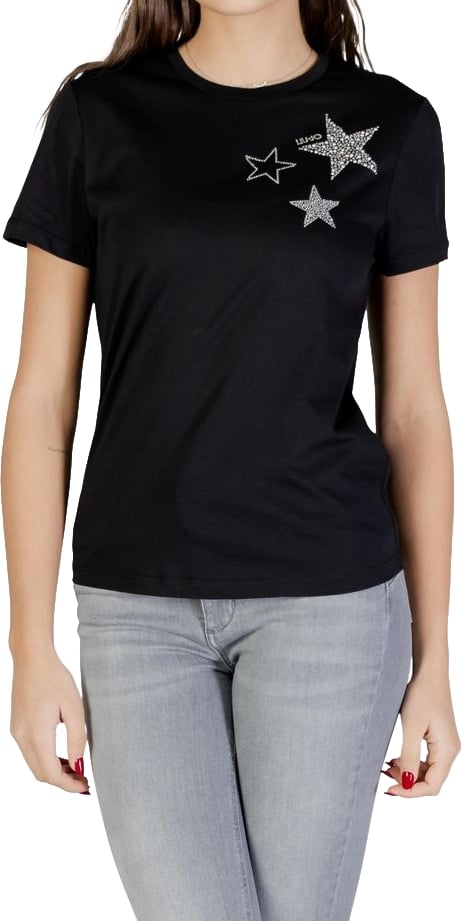 Liu Jo Black Cotton T-Shirt
