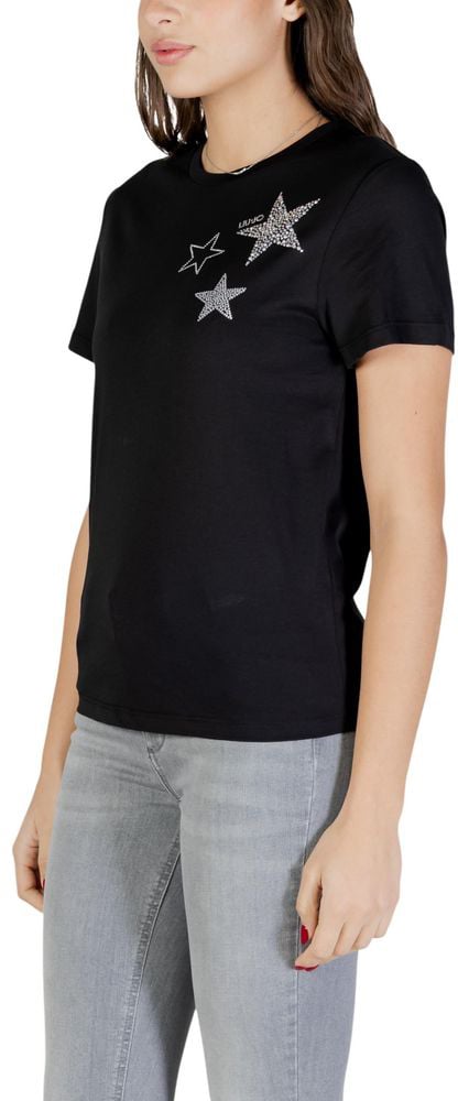 Liu Jo Black Cotton T-Shirt