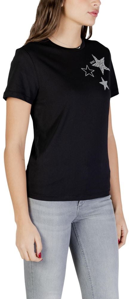 Liu Jo Black Cotton T-Shirt