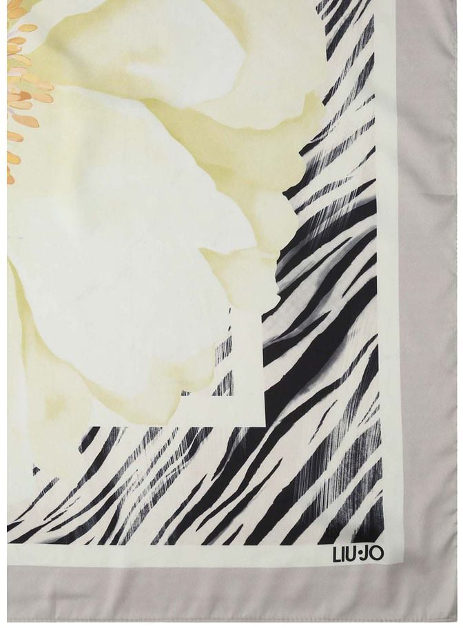 Liu Jo Gray Polyester Foulard