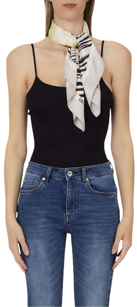 Liu Jo Gray Polyester Foulard