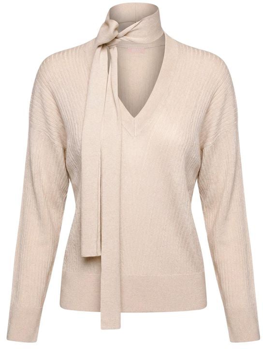 Liu Jo Gold Viscose Sweatshirt