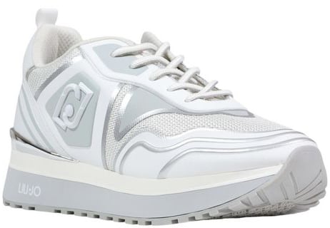 Liu Jo White Artificial Leather Chunky Sneakers