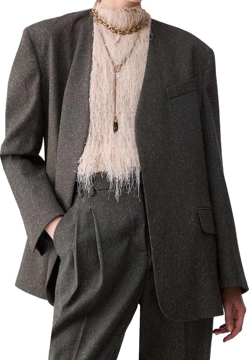 Jackets Dk.Green Tweed