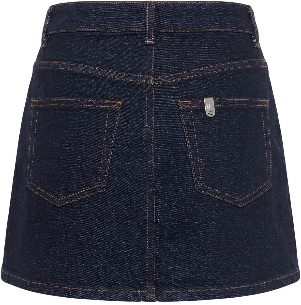 Mini skirt with offset closure