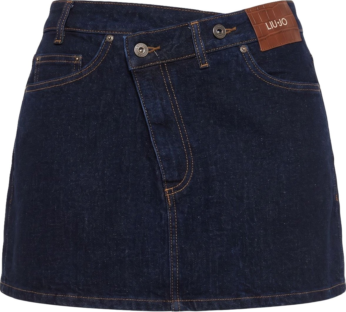 Mini skirt with offset closure