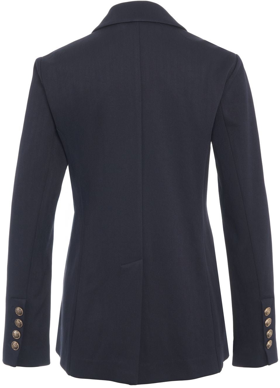 Double-breasted blazer with patch pockets