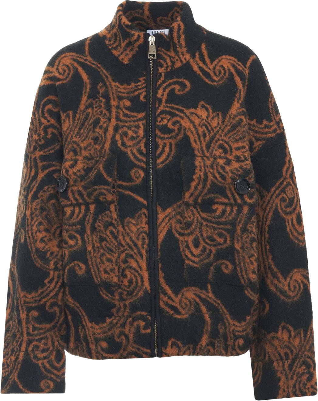 Jacket with flap pockets