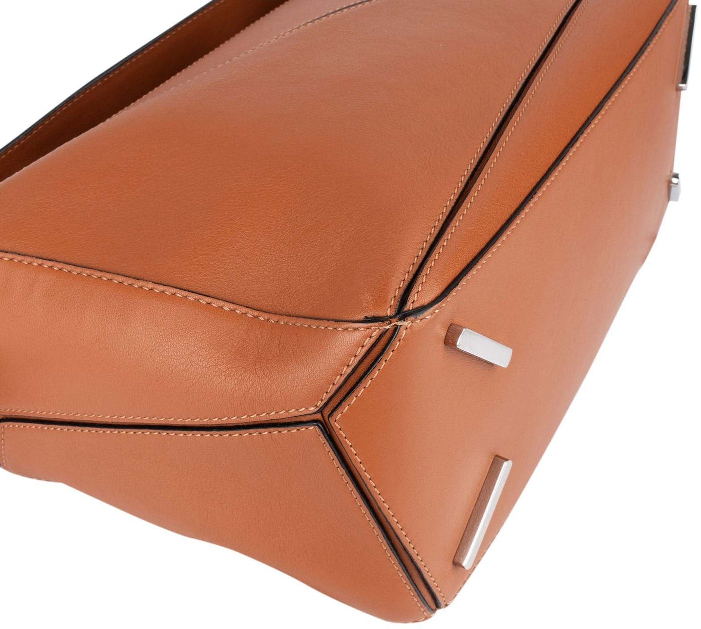 Loewe Brown Leather Puzzle Handbag